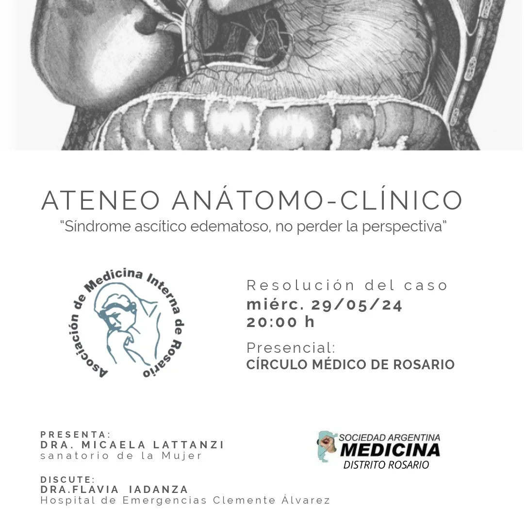 Sindrome ascitico edematoso, no perder la perspectiva